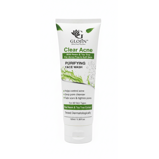 Glojin Acne Face Wash for Clear & Healthy -Looking Skin