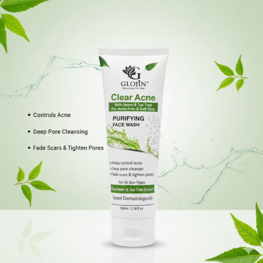 Glojin Acne Face Wash for Clear & Healthy -Looking Skin