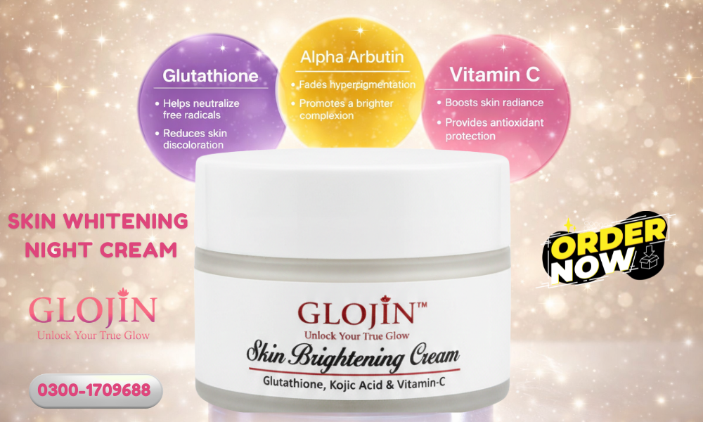 Skin Whitening Night Cream For Face  Safe Brightening by Glojin (2026)   GLOJIN