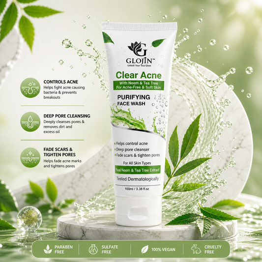 Glojin Acne Face Wash for Clear & Healthy -Looking Skin